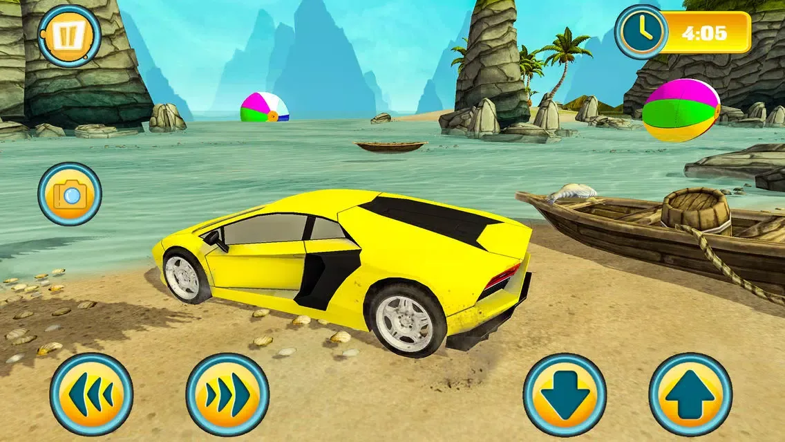 Capturas de tela do Car Water Surfing Float Race