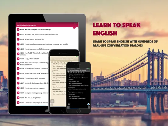 English Conversation Dialogs iPad  Ekran Görüntüleri