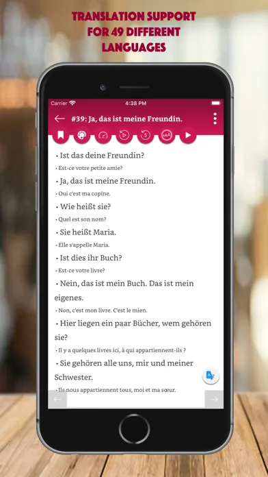 German Conversation Dialog Ekran Görüntüleri