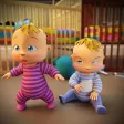 Newborn Twin Baby Mother Games