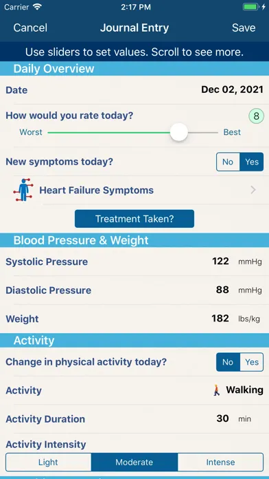 Heart Failure Manager 스크린샷