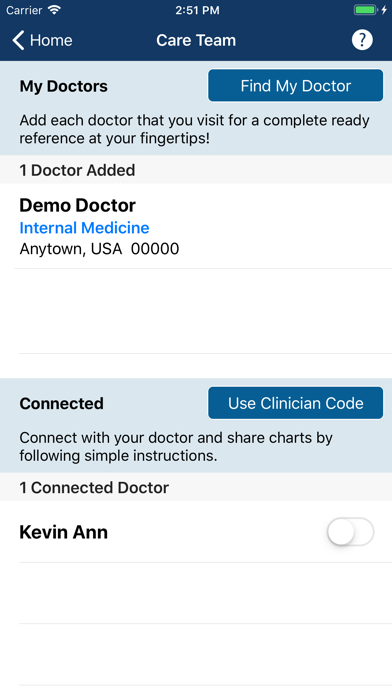 Heart Failure Manager Screenshots