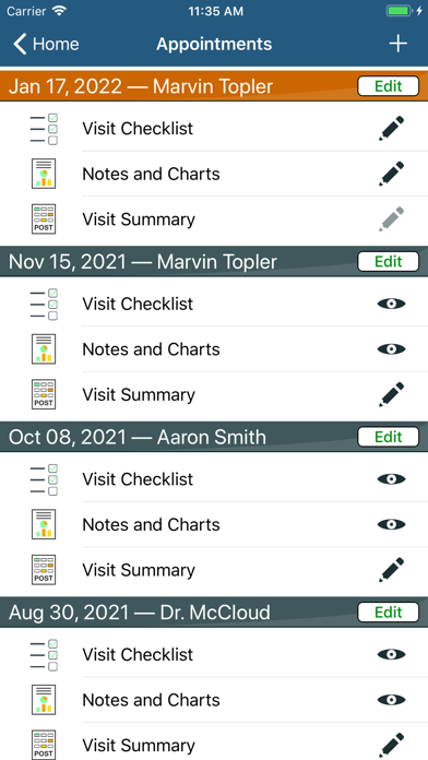 Heart Failure Manager Screenshots