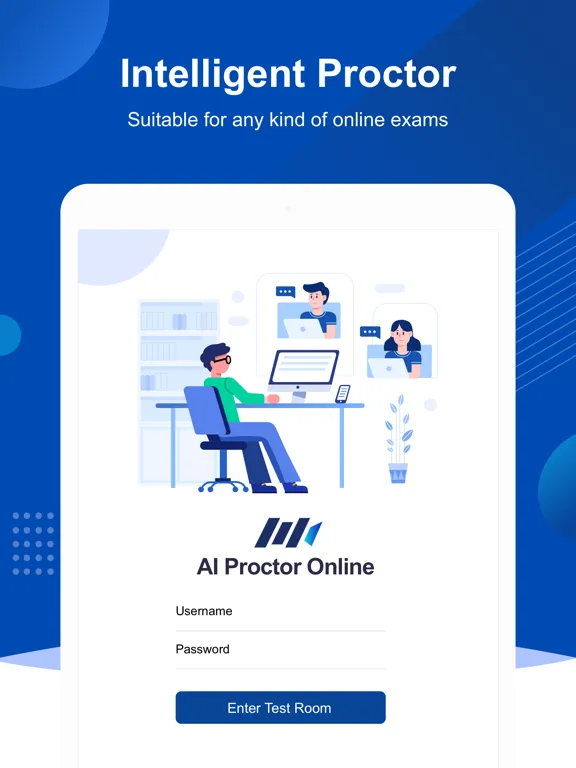 Ảnh chụp màn hình của AI Proctor Online iPad 