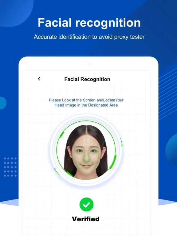 Ảnh chụp màn hình của AI Proctor Online iPad 