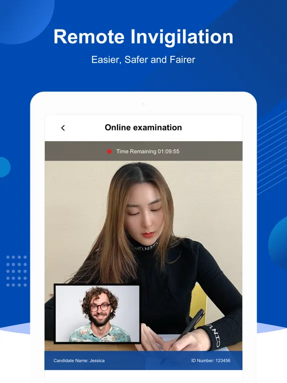 Ảnh chụp màn hình của AI Proctor Online iPad 