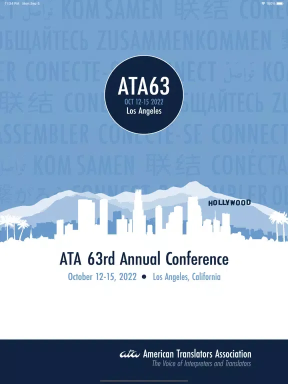 Tangkapan skrin ATA 63rd Annual Conference iPad 