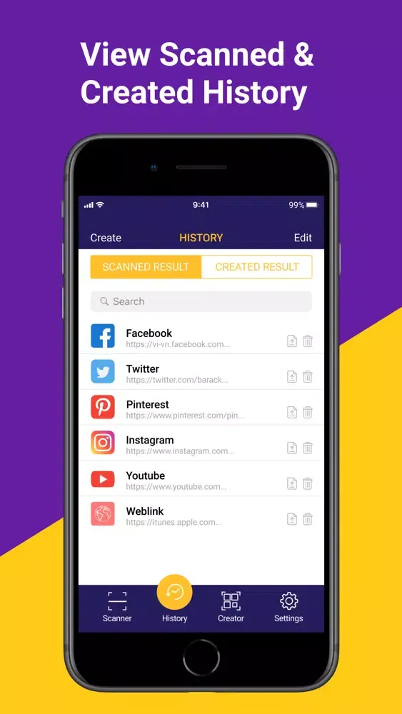 QR Reader App - Create QR code应用截图