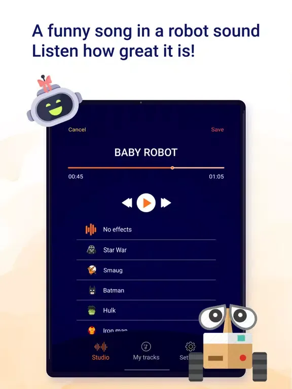 Funny Voice Change iPad  Screenshots