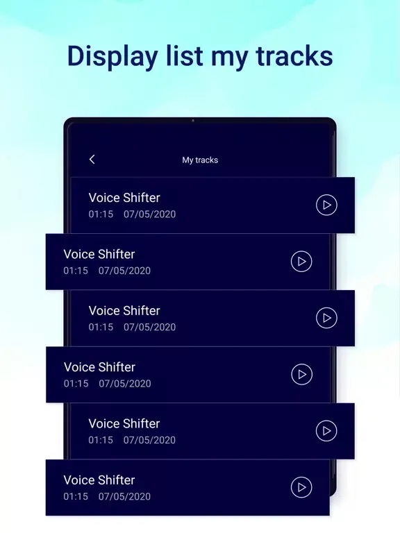 Funny Voice Change iPad  Screenshots