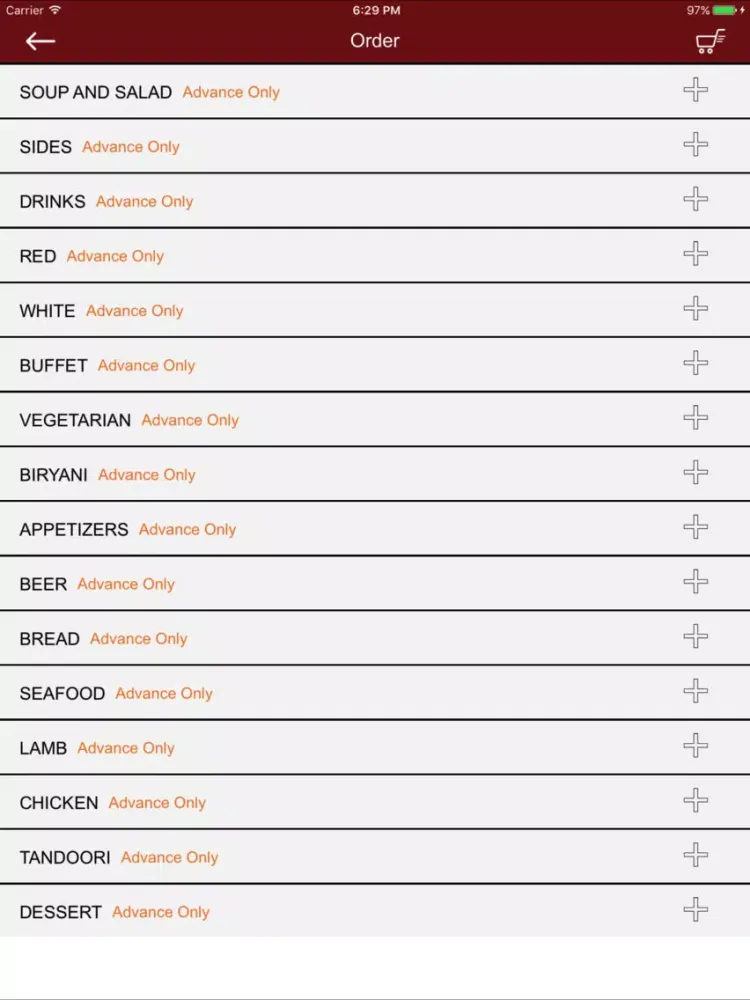 ATaj Indian Restaurant iPad  Screenshots