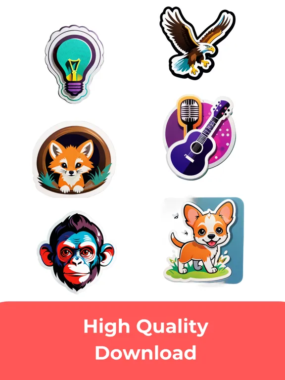 Скриншоты Create Sticker Logo - AI maker iPad 