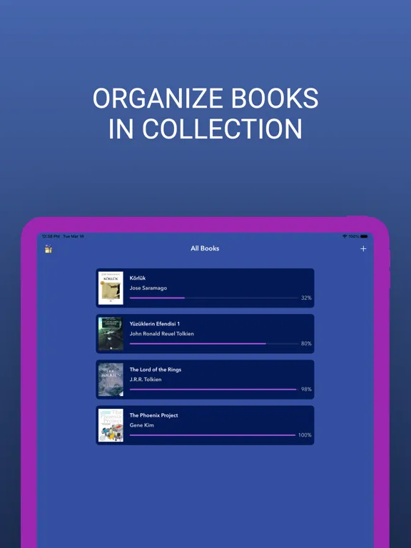 Capturas de tela do Booklyst-Library Manager iPad 