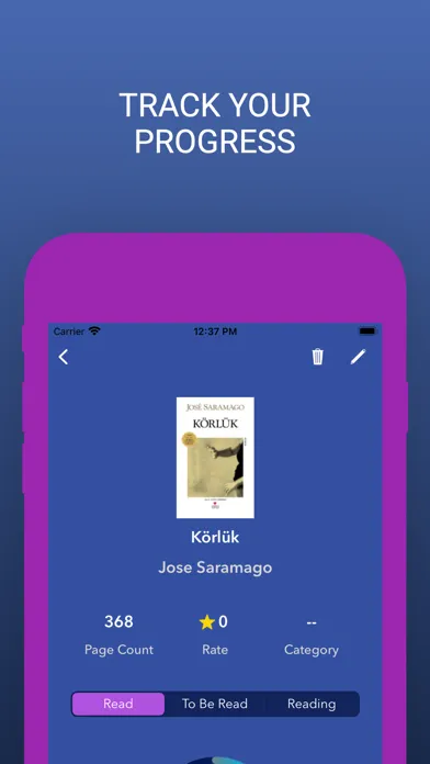 Capturas de tela do Booklyst-Library Manager