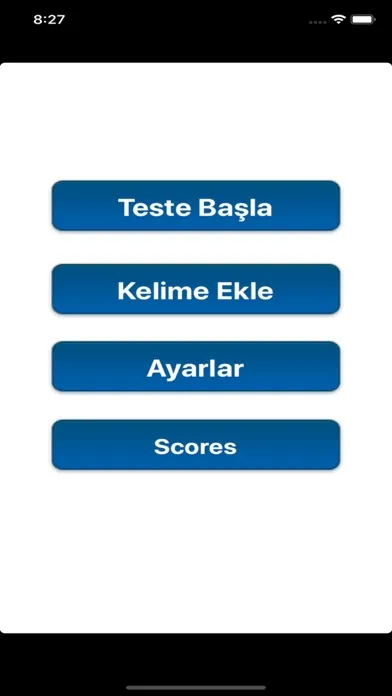 Spanish/Turkish Words Test স্ক্রিনশট