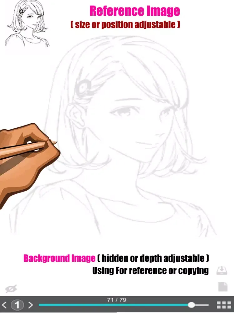 Ảnh chụp màn hình của Comic Sketch : Drawing Hair iPad 