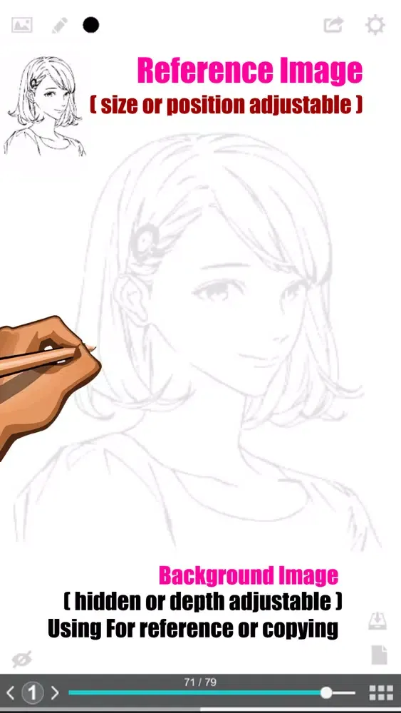 Ảnh chụp màn hình của Comic Sketch : Drawing Hair