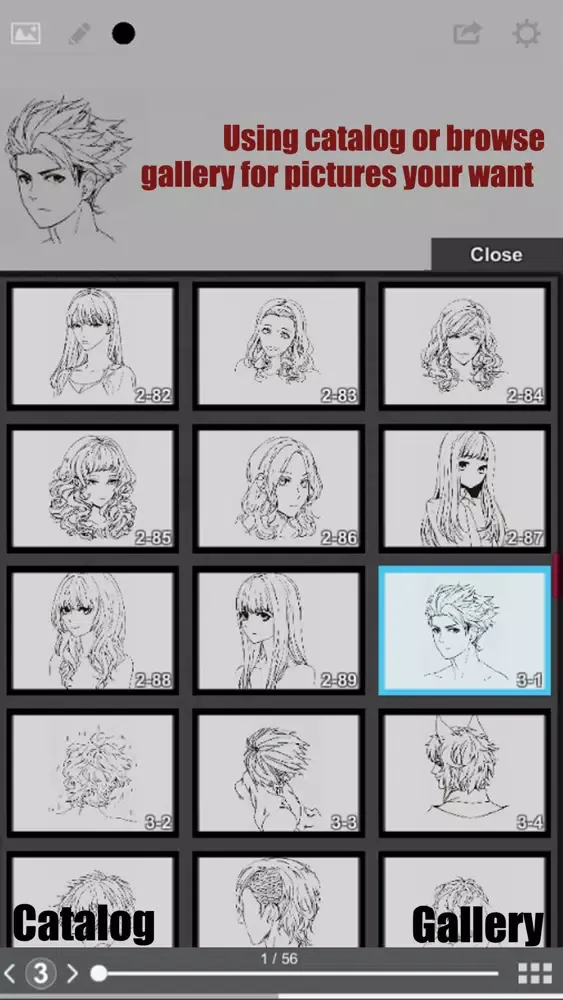 Ảnh chụp màn hình của Comic Sketch : Drawing Hair