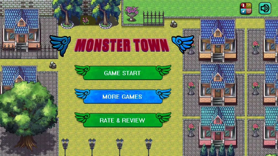 Monster Town - solving the trouble of this pixelvillage سکرین شاٹس