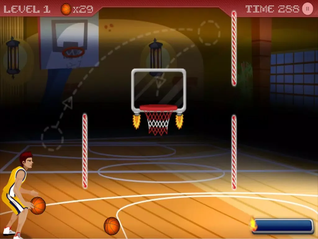 Capturas de tela do Obstacle Basket - Real Basketball Free Throw Coach iPad 