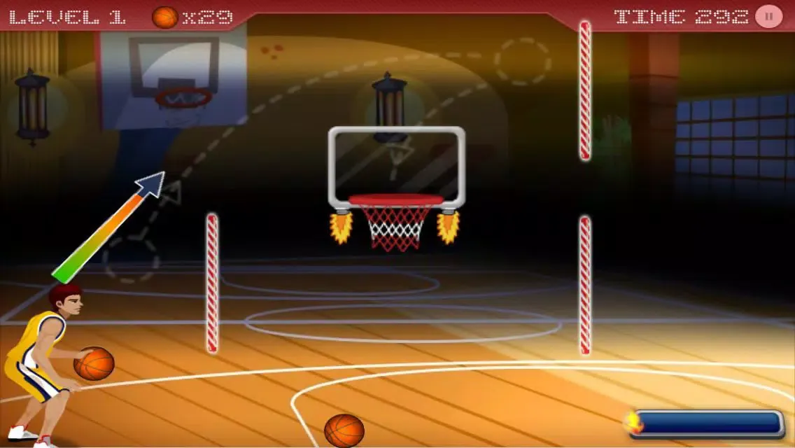 Capturas de tela do Obstacle Basket - Real Basketball Free Throw Coach