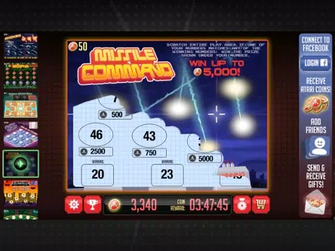 Ảnh chụp màn hình của Atari Scratchers iPad 