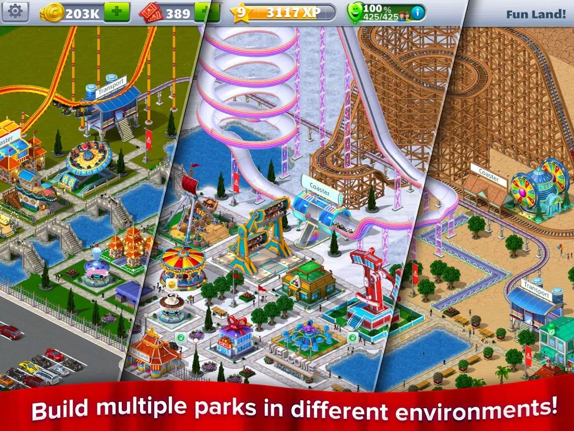 Скриншоты RollerCoaster Tycoon® 4Mobile™ iPad 
