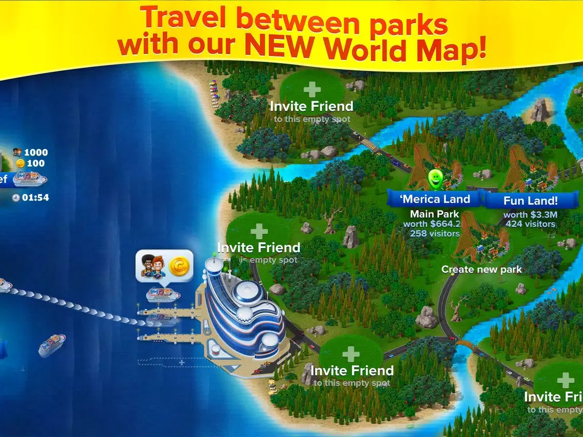Скриншоты RollerCoaster Tycoon® 4Mobile™ iPad 