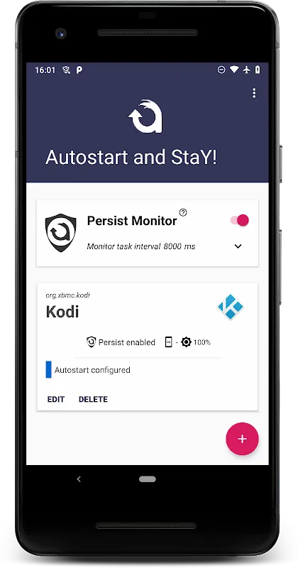 Capturas de tela do Autostart and StaY!
