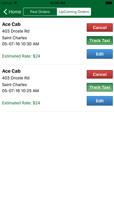 Ảnh chụp màn hình của ACE CAB