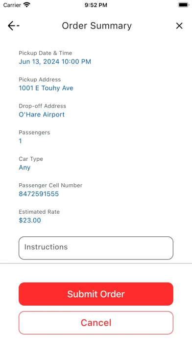 Ảnh chụp màn hình của American Taxi Dispatch