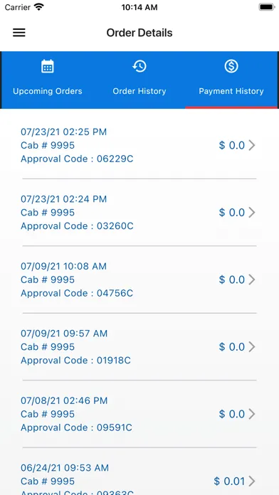 Ảnh chụp màn hình của American Taxi Dispatch