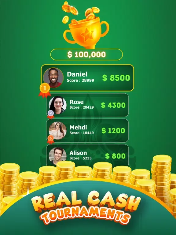 Capturas de pantalla de Solitaire Win Real Cash Skillz iPad 