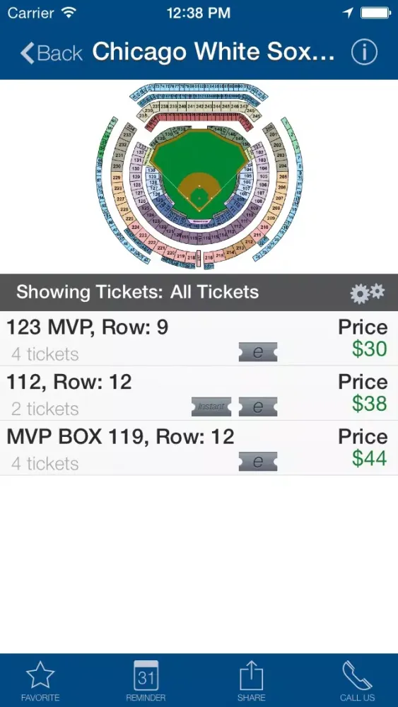 Screenshot di OOTWTickets