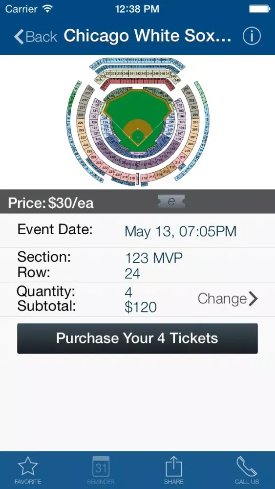 Screenshot di OOTWTickets