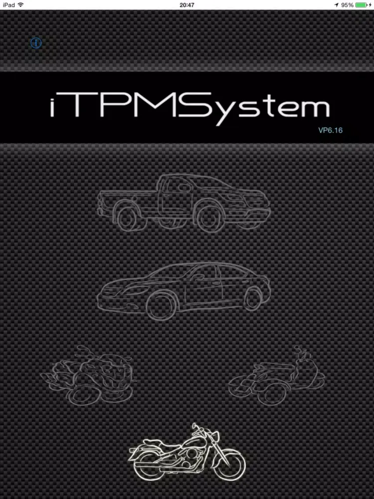 Ảnh chụp màn hình của TPMS iPad 