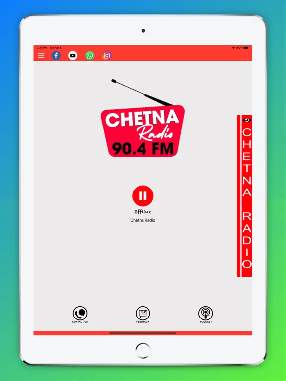 Screenshot di Chetna Radio 90.4 FM iPad 