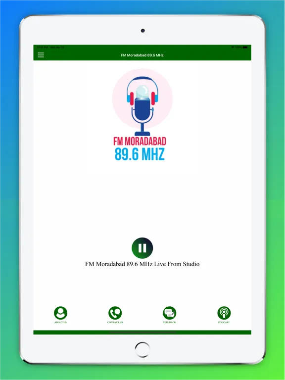 Screenshot di FM Moradabad 89.6 MHz iPad 