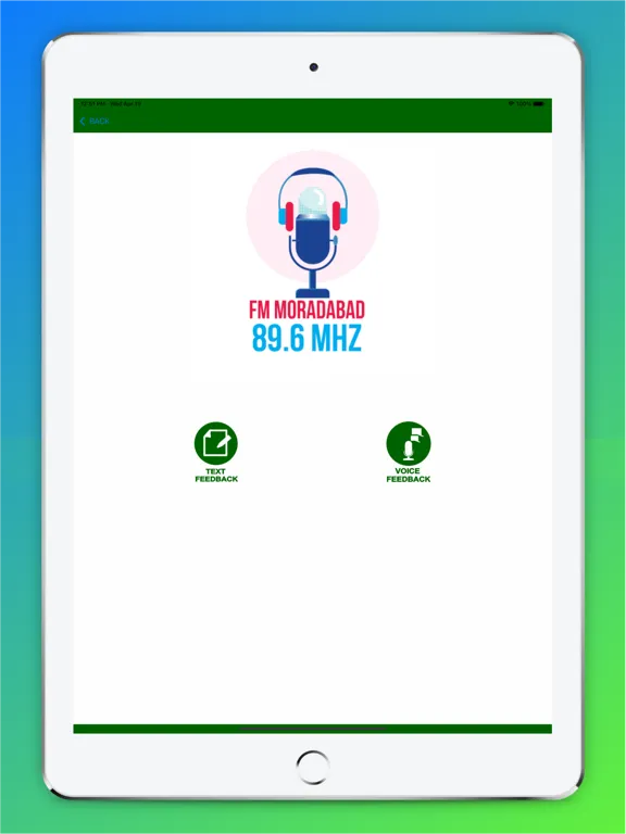 Screenshot di FM Moradabad 89.6 MHz iPad 