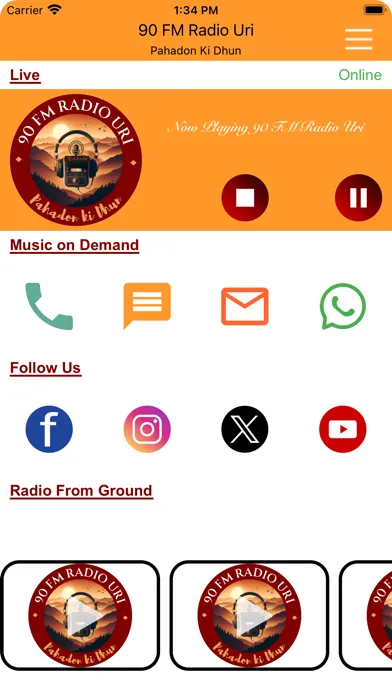 Captures d'écran de 90 FM Radio Uri