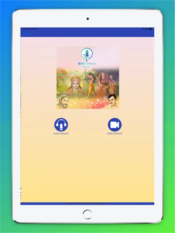Tangkapan skrin Hello Unnao89.6FM iPad 