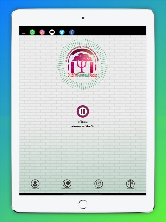 91.2 FM Karunasai Radio iPad  سکرین شاٹس