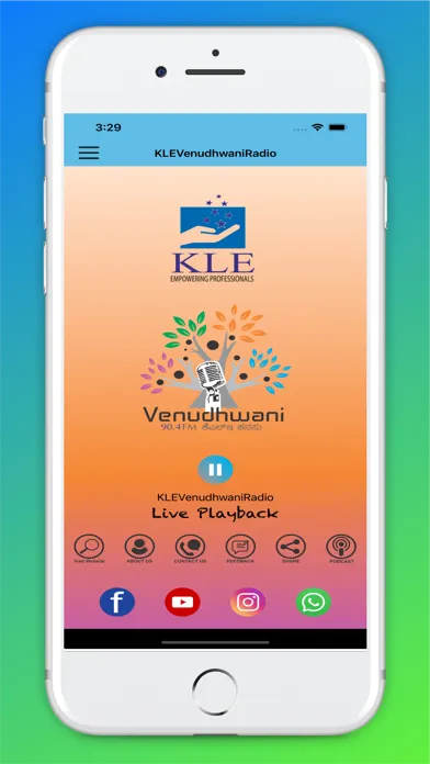 Tangkapan layar KLEVenudhwaniRadio