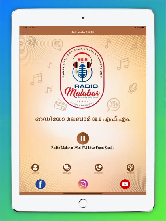 Скриншоты Radio Malabar 89.6 FM iPad 