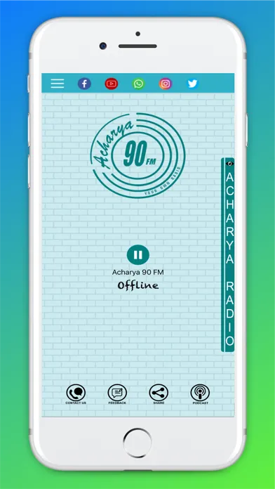 Ảnh chụp màn hình của Acharya 90 FM