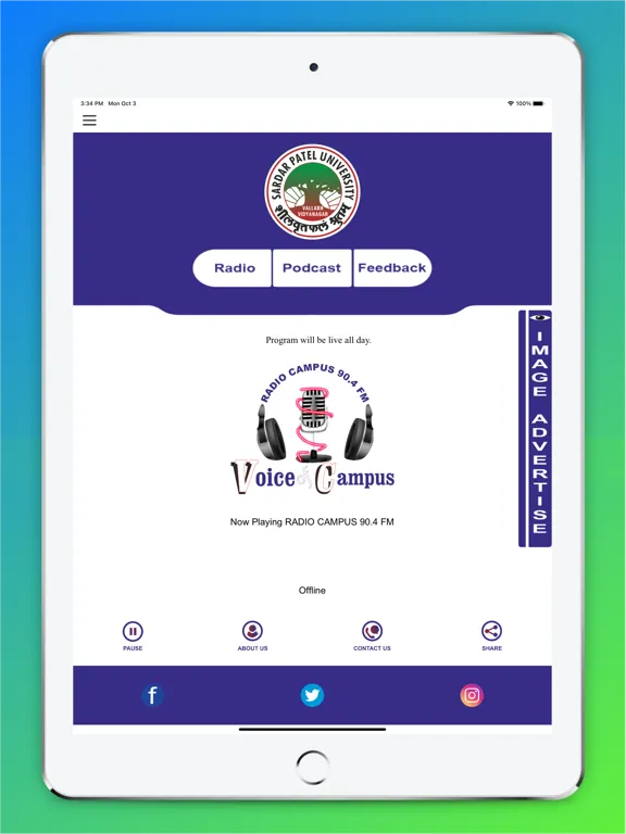 Скриншоты RADIO CAMPUS 90.4 FM iPad 