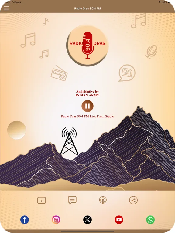 Radio Dras 90.4 FM iPad  स्क्रीनशॉट