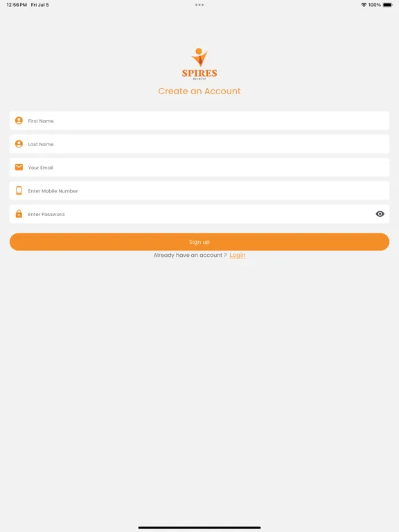 Spires Recruit iPad  スクリーンショット