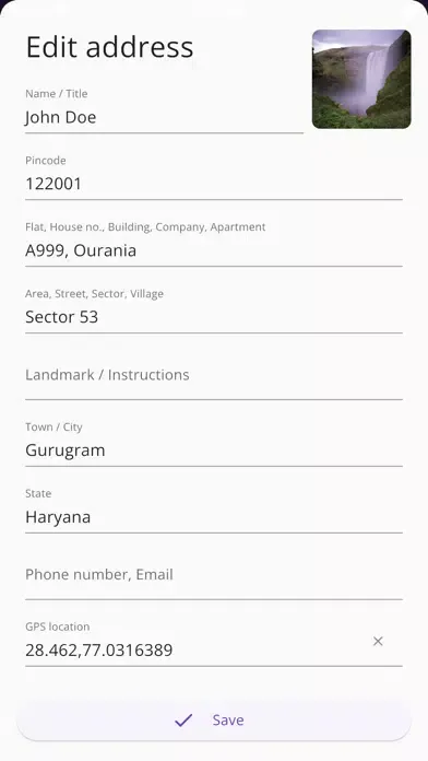 Screenshot di Address App - Easy sharing