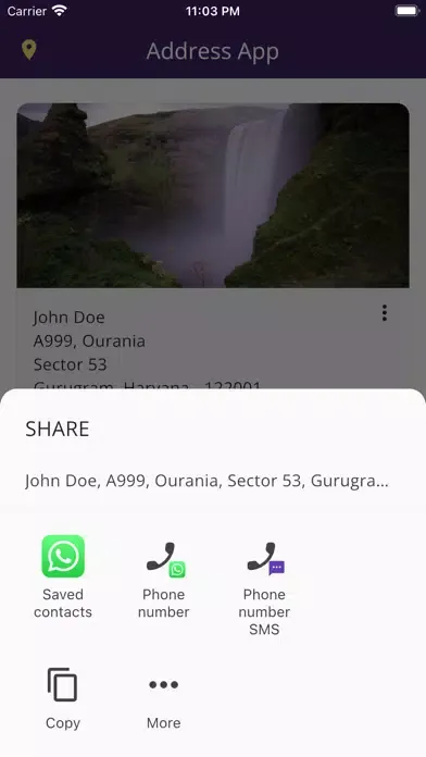 Screenshot di Address App - Easy sharing
